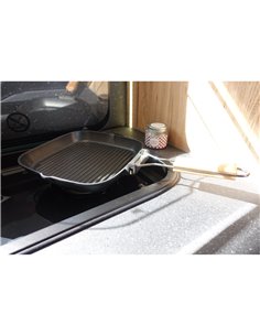 Grill avec poignée pliante compatible tous feux - INCASA  - Générique - 3700628252696