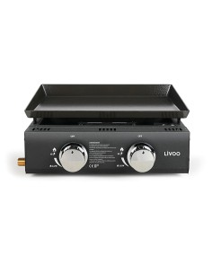 plancha à gaz 2 brûleurs pour 4 à 6 personnes - Générique - 3523930102660