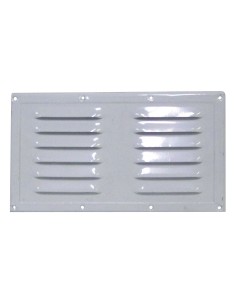 grille d'aération en aluminium laqué blanc 230 x 130 mm - Générique - 3606260291164