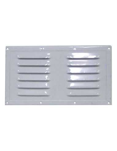 grille d'aération en aluminium laqué blanc 230 x 130 mm - Générique - 3606260291164