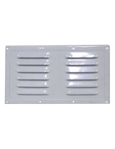 grille d'aération en aluminium laqué blanc 230 x 130 mm - Générique - 3606260291164