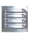 grilles en saillie en aluminium brossé 115 x 115 mm - Générique -