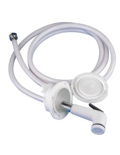 douchette extérieure coulissante blanc - Générique - 8024827642160