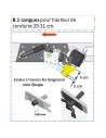 entretoises métalliques pour suspension châssis x250 pour référence 030305 longues - dunlop - DUNLOP -