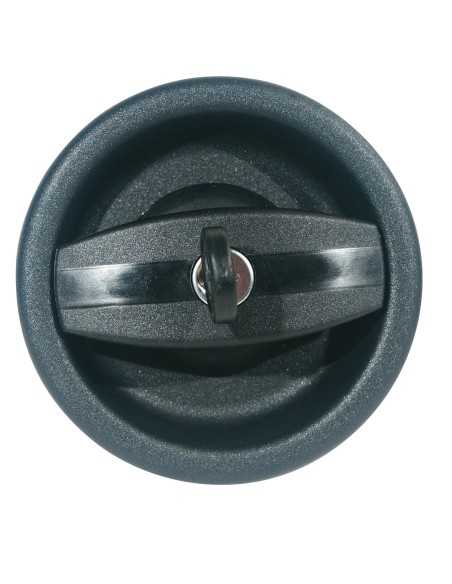 serrure plastique ronde noire - zadi - Zadi - 3700628238522