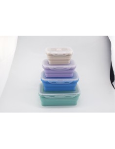 pack 4 boîtes alimentaires rétractables - incasa - INCASA - 3700628250869