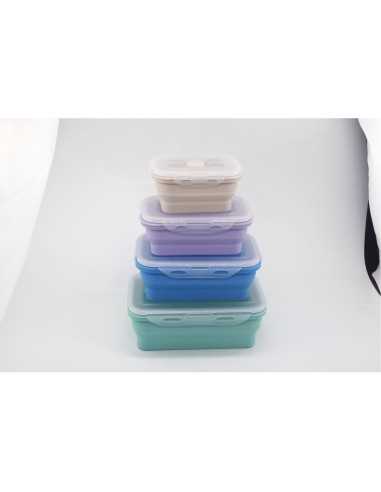 pack 4 boîtes alimentaires rétractables - incasa - INCASA - 3700628250869