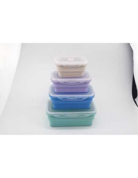 pack 4 boîtes alimentaires rétractables - incasa - INCASA - 3700628250869