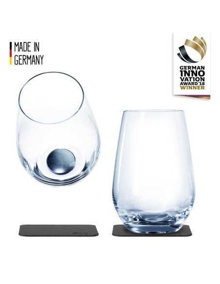 lot de 2 verres en cristal magnétiques - silwy - Silwy - 4260439970190