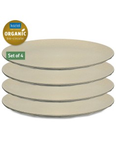 lot de 4 assiettes plates club coloris beige - koziol - Koziol - 4002942550731