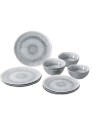 pack vaisselle mélamine pearl 12 pièces - brunner - Brunner - 8022068075969