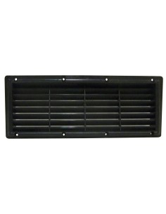 grilles à encastrer plastique avec moustiquaire noire - Générique -