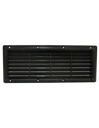 grilles à encastrer plastique avec moustiquaire noire - Générique -