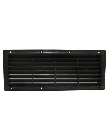 grilles à encastrer plastique avec moustiquaire noire - Générique -