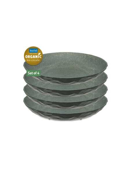 lot de 4 assiettes creuses club coloris gris - koziol - Koziol - 4002942561959