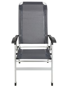 Fauteuil aluminium Confort Maxi Gris navy - MIDLAND par MIDLAND - MIDLAND - 3700628245971