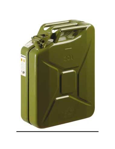 jerrican métal à carburant 20 litres - Générique - 3285050003325