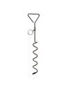 piquet chien en chrome longueur 40 cm - Générique - 8713899015445