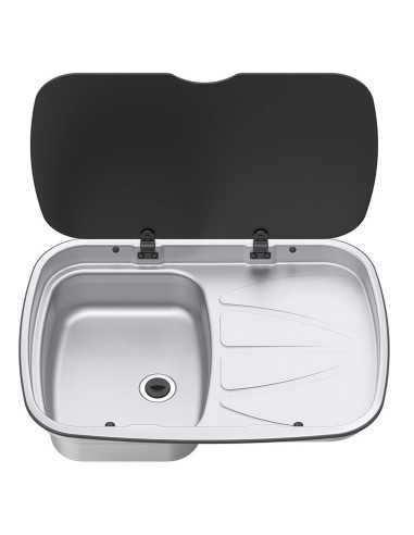 evier couvercle argent sink version droite - thetford - Thetford - 5060252081085