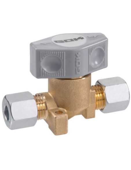 vanne de raccordement à olives 1 voie 6/8 - gok - GOK - 4045659508060