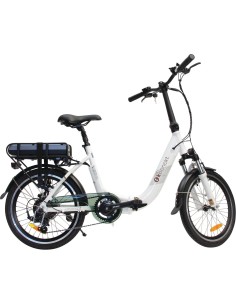 vélo à assistance électrique pliant 20 pouces blanc confort - koonekt - Koonekt - 3700628251071