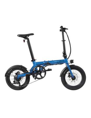 vélo à assistance électrique pliant city 4 speed 16 bleu - eovolt - Eovolt - 7141249703734