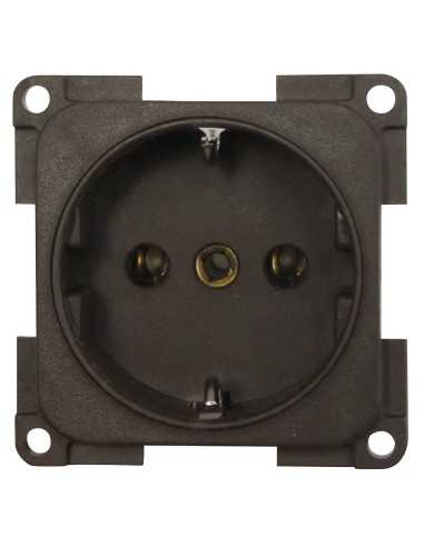 prise 220 volts allemande schuko marron - Générique - 4056161045899