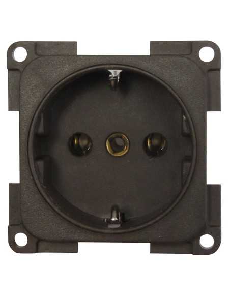 prise 220 volts allemande schuko marron - Générique - 4056161045899