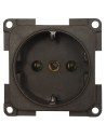 prise 220 volts allemande schuko marron - Générique - 4056161045899