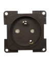 prise 220 volts française 2 fiches + terre marron - Générique - 3700628239833