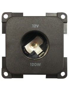 prise 12 volts diamètre 21 mm marron - Générique - 4056161046841