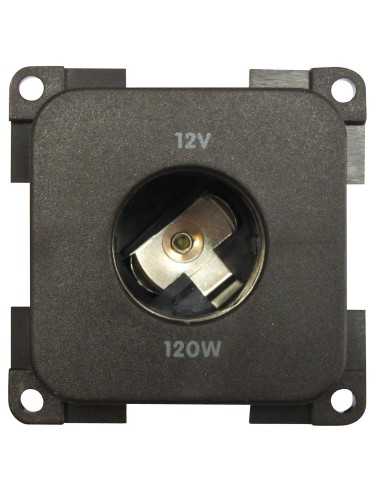 prise 12 volts diamètre 21 mm marron - Générique - 4056161046841