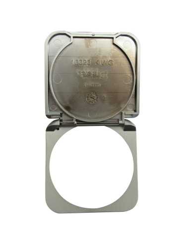 capot de protection rabattable gris métal - Générique - 4056161051968