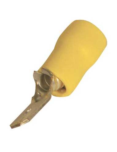 cosse plate mâle 6,3 mm jaune (2 à 6 mm²) - eza - EZA - 3660343553006