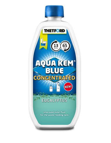Aqua Kem Blue Eucaliptus Concentré 780ml  Additif sanitaire WC cassette - AQUA KEM - Thetford - 8710315995541