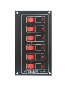panneaux à disjoncteurs thermiques auto-réarmables 6 circuits - scheiber - Scheiber - 3700147601142