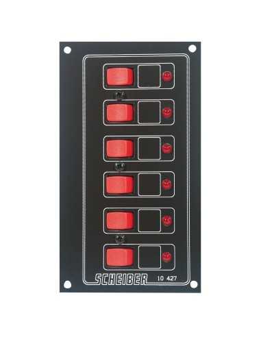 panneaux à disjoncteurs thermiques auto-réarmables 6 circuits - scheiber - Scheiber - 3700147601142