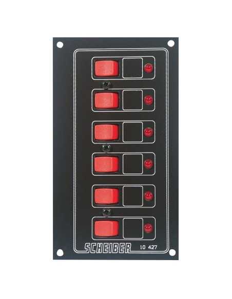 panneaux à disjoncteurs thermiques auto-réarmables 6 circuits - scheiber - Scheiber - 3700147601142