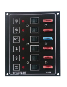 panneaux à fusibles plats 6 circuits - scheiber - Scheiber - 3700147601111