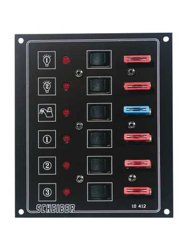panneaux à fusibles plats 6 circuits - scheiber - Scheiber - 3700147601111
