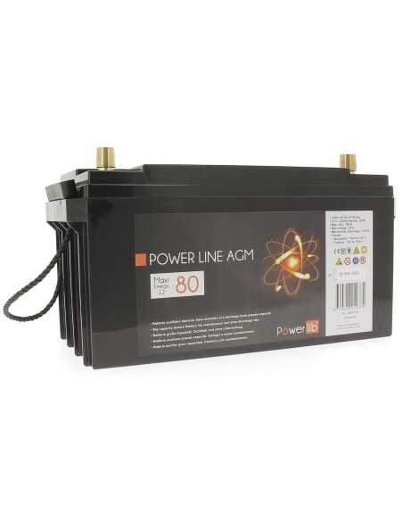 batterie auxiliaire power line agm 80ah - powerlib' - Powerlib' - 3700628222774
