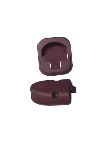 poignée encastrable marron - Générique - 3700628238386