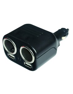 Multiprise Double 12 Volts + Usb - Générique - 3700628222293