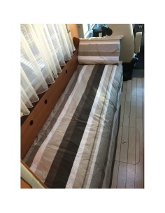 couchage grand confort coffee cream - 66 x 190 x 2,5 cm (couette 190 x 135 cm) - duvalay - Duvalay - 5060197416652