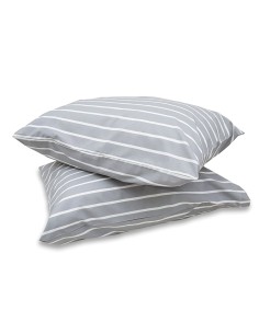 taie d'oreiller rayé gris - duvalay - Duvalay - 5060197419554