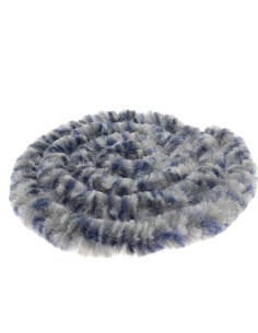 rideaux de porte chenille tricolore bleu / gris / blanc 56 x 185 cm - incasa - INCASA - 3700628230274