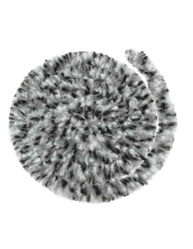 rideaux de porte chenille tricolore noir / blanc / gris 56 x 185 cm - incasa - INCASA - 3700628240341