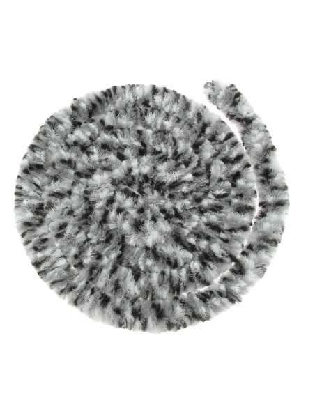 rideaux de porte chenille tricolore noir / blanc / gris 56 x 185 cm - incasa - INCASA - 3700628240341