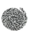 rideaux de porte chenille tricolore noir / blanc / gris 56 x 185 cm - incasa - INCASA - 3700628240341