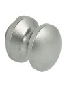 rosace + bouton nickelé mat épaisseur de porte 16 mm - Générique -
